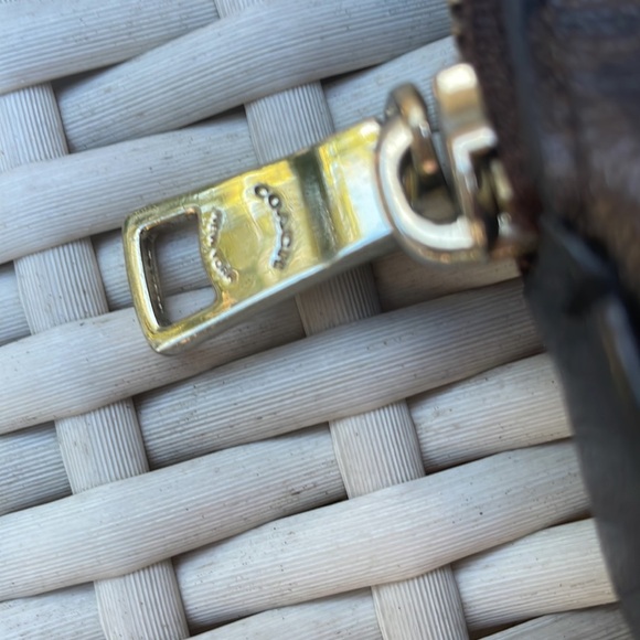 COACH MINI CORA SIGNATURE DOMED SATCHEL F34083 BROWN/BLACK - Picture 5 of 13